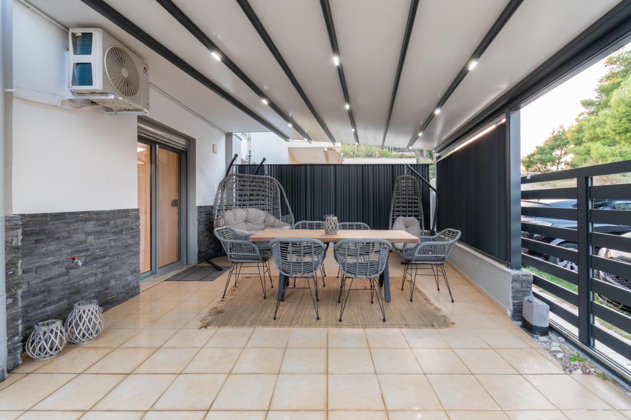 Sithoniars Luxury Ground Floor Apartment With Private Garden Neos Marmaras Eksteriør billede